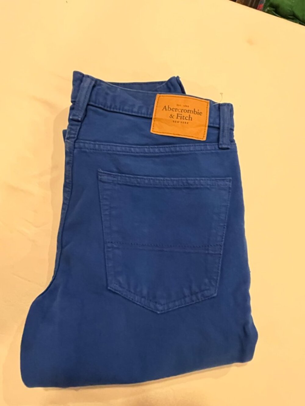Abercrombie and Fitch The AF Skinny Pants Mens 31x32 Cobalt Royal Blue